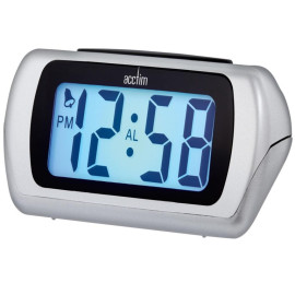Acctim Auric LCD Clock Silver